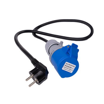 Solar Power Supply Schuko to CEE adapter Cable