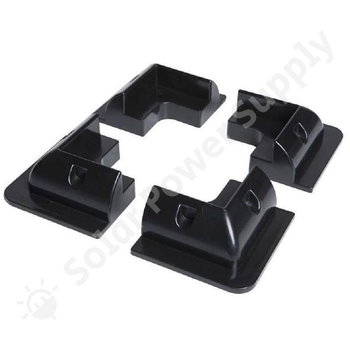 Solar Power Supply Solar Panel Corner System ABS Plastic Black